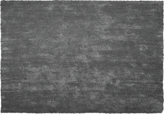 Beliani Beliani - Alfombra de pelo largo gris oscuro 160 x 230 cm rectangular moderna Demre