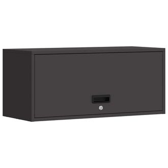 vidaXL Armario De Pared Para El Garaje Negro 80 X 33 X 35 Cm Vidaxl