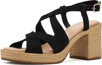 Eric Michael Jane Womens Wedge Shoes Black 1 : EU 40 (US Womens 9.5-10) M (B), Leather