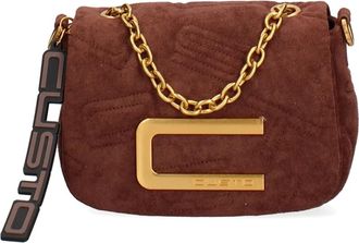 Custo Barcelona Palmar-S Schoudertas - Dames - Tassen - Bruin - Maat: ONE Size Leer