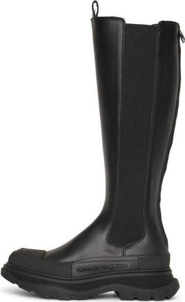 Alexander McQueen (WMNS) Alexander McQueen Tread Slick Knee High Boot Black 666410WHZ661000