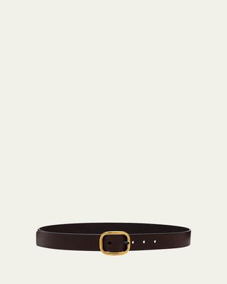 Loewe Buckle Calf Leather Belt