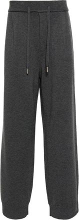 Songzio Pantaloni in maglia a gamba ampia con pantera - Grigio