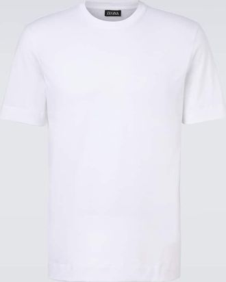Ermenegildo Zegna Logo cotton jersey T-shirt