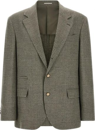 Brunello Cucinelli Blazers - Heren - Blazers - Groen - XL - Jassen
