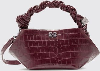 Ganni Borsa Mini Bou in misto pelle riciclata stampa cocco
