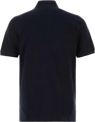Fedeli Mens Polo Shirt Navy Cotton