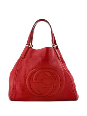 Gucci Soho Leather Medium shoulder bag - women - Calf Leather - One Size - Red