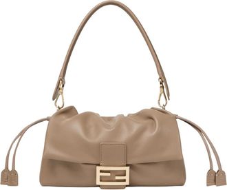 Fendi Medium Baguette Soft tas - Dames - Schoudertassen - Beige - ONE Size - Leer - Tassen