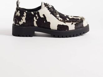 WALK LONDON Walk London - Clara - Scarpe con stampa pezzata e impunture-Multicolore