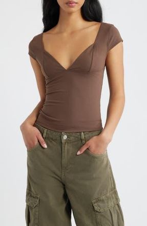 Free People Duo Corset Top in Pinecone at Nordstrom Rack, Size Small