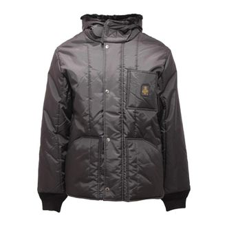 RefrigiWear Gewatteerde jas met polyester voering - Heren - Winterjassen - Zwart - XL - Polyester - Jassen