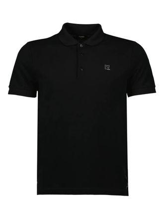 Fendi Polo con ricamo - Nero