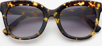 Freyrs Eyewear Womens Naples Acetate Cat Eye Sunglasses In Tortoise