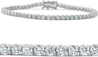 Pompeii3 5Ct Diamond Tennis Bracelet 14k Gold Lab Grown 7