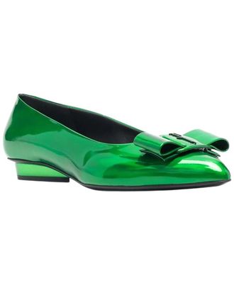 Ferragamo Viva Bow Leather Ballet Flat