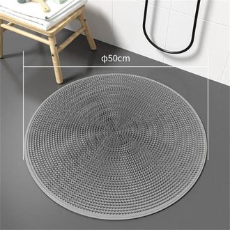 OEM Tappetino Da Massaggio In Silicone - Comfort E Sicurezza Per Il Tuo Bagno - Extra Large 50 Cm Grigio