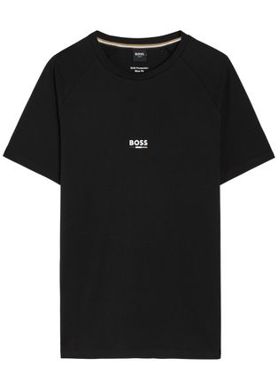 BOSS Boss Logo-print Cotton T-shirt - Black - XL