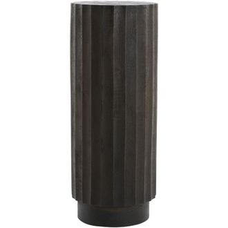 Light & Living Z&oacute;calo Light & Living Ellena En Madera Marr&oacute;n Oscuro - &Oslash;40x100 Cm