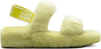 UGG Oh Yeah Slide Sulfur sandals - women - Sheepskin/Sheepskin/Rubber - 6 - Yellow