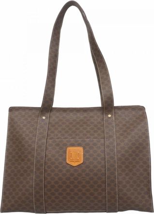 Celine Brown Pvc Tote Bag (Pre-Owned)