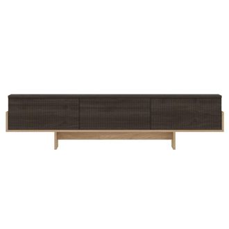Calicosy Mueble de tv 3 puertas estriadas l180 cm
