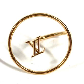 Louis Vuitton Gold Metal Band Ring (Pre-Owned)