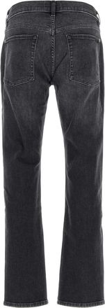 7 For All Mankind Mens Black Stretch Denim Jeans Grigio Exterior: Cotton Elastane