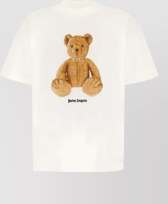 Palm Angels cotton t shirt crew neck teddy bear
