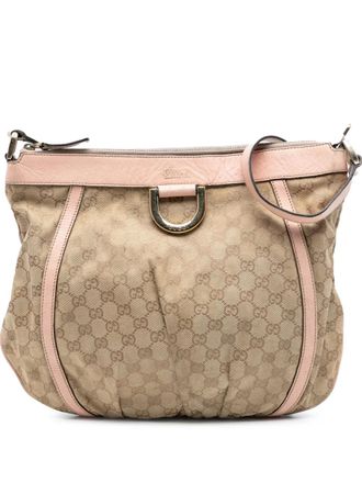 Gucci 2016-2025 GG Canvas Abbey D Ring crossbody bag - women - Canvas/Calf Leather/Leather - One Size - Pink