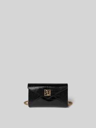 Anine Bing Kuvert-Clutch mit Label-Applikation in Black, Gr&ouml;&szlig;e 1