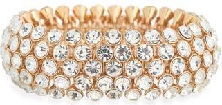 Tasha Crystal Stretch Bracelet in Gold at Nordstrom Rack