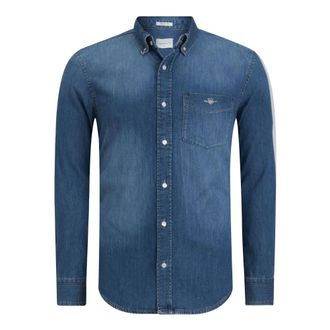 GANT Hombre, Camisas, Azul, Talla: XL