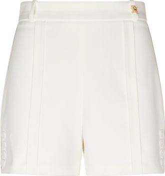 Elisabetta Franchi Tailored Shorts with High Waist and Button Detailing