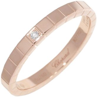 Chopard K18PG Diamond Ice Cube Ring