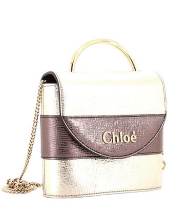 Chlo&eacute; Gold Sheep Leather Aby Lock Bag Small (Authentic Pre-Loved)