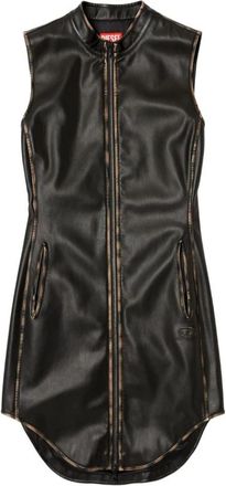 Diesel Elegante Nero Jurk Aw 25 - Dames - Korte kleedjes - Zwart - XS - Polyester - Kleedjes
