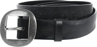 Dsquared2 Logo Leren Riem - Heren - Riemen - Zwart - 95 CM - Leer - Accessoires