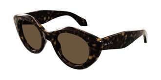 Alaia AA0091S 002 Womens Sunglasses Tortoiseshell Size 50