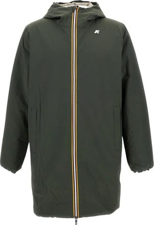 K-Way Jacob ST Warm Reversible - Heren - Parka Jassen - Groen - M - Polyester - Jassen