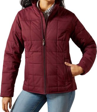 Ariat Womens Crius Insulated Jacket In Wine