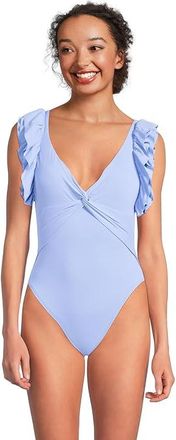 Lilly Pulitzer Stevie Kate One-Piece Womens Swimsuits One Piece Jacaranda Blue : 12, Nylon/Spandex