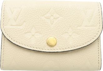 Louis Vuitton Cream Monogram Empreinte Coin Purse/Coin Case (Pre-Owned)