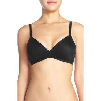 Wacoal How Perfect Wire Free T-Shirt Bra in Black at Nordstrom, Size 32Ddd