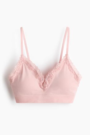 H&M Gepolsterter Soft-BH Seamless - Hellrosa