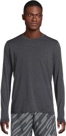 Brooks Luxe Long Sleeve Mens T Shirt Heather Deep Black : 2XL, Polyester/Spandex