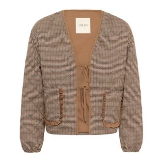 Cream Elismay Jas - Dames - Jassen - Bruin - Maat: M Zijde
