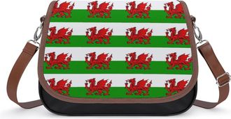 Generic Welsh Flag Fashion Womens Crossbody Bags Novelty Handbag Shoulder Bag Purse