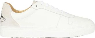 Vivienne Westwood Kalfsleren Sneakers met Ronde Neus - Heren - Sneakers - Wit - 40 EU - Leer - Schoenen
