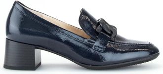 Gabor Moderne Mocassins van Lakleer - Dames - Pumps - Blauw - 37 1/2 EU - Leer - Schoenen